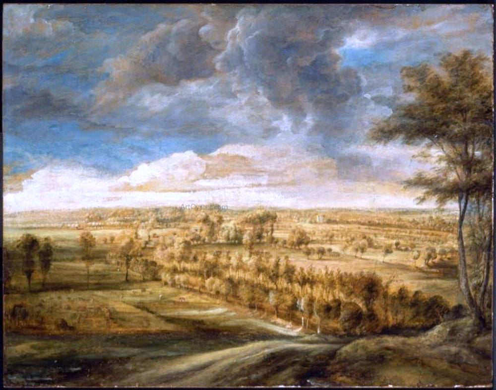 Peter Paul Rubens Landscape with an Avenue of Trees - Canvas Print
