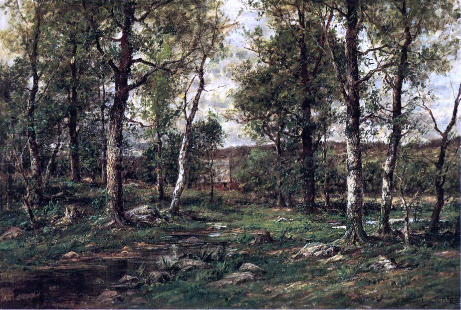 Charles Linford Landscape with Birch Trees, Scalp Level - Canvas Print