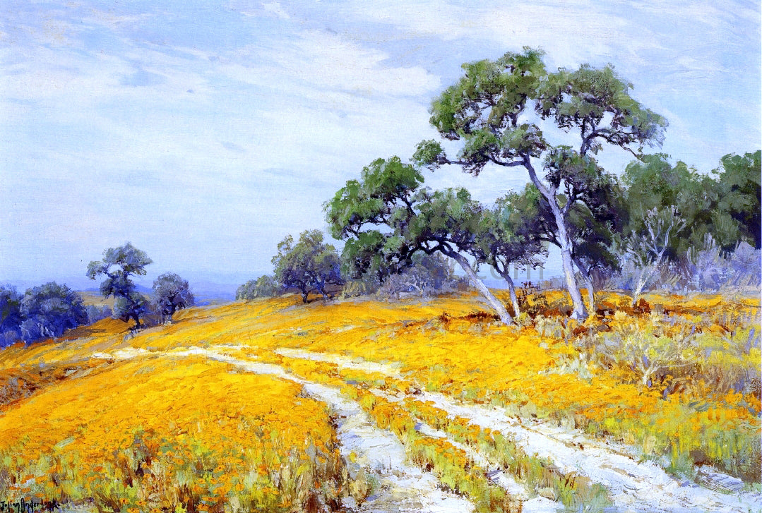 Julian Onderdonk Landscape with Coreopsis - Canvas Print