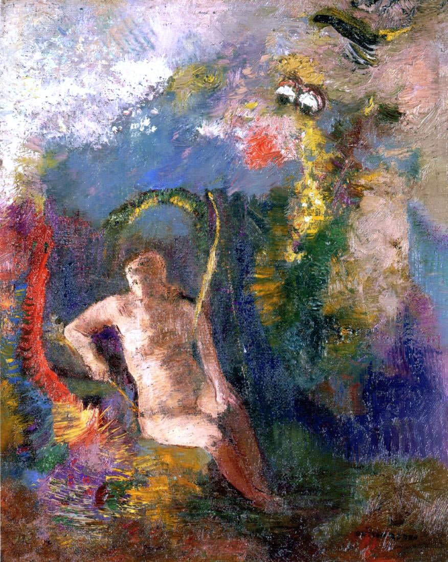 Odilon Redon Landscape with Eve - Canvas Print