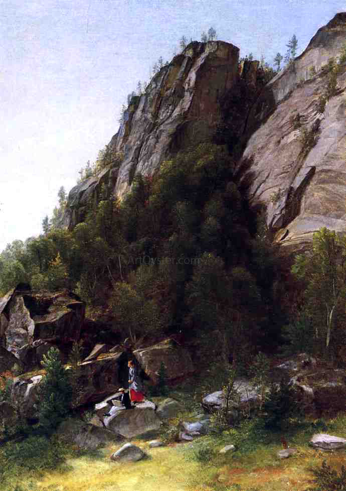 Asher Brown Durand Landscape with Figures - Canvas Print