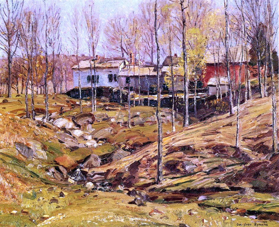 George Gardner Symons Landscape with Houses - Canvas Print