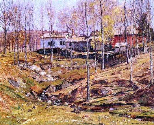 George Gardner Symons Landscape with Houses - Canvas Print