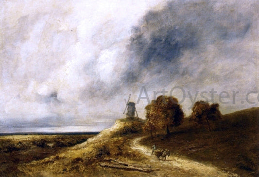 Georges Michel Landscape with Mill - Canvas Print