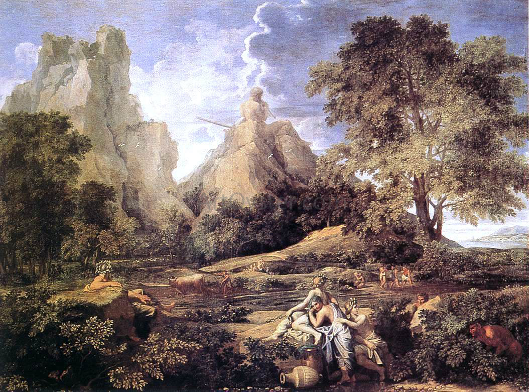 Nicolas Poussin Landscape with Polyphemus - Canvas Print