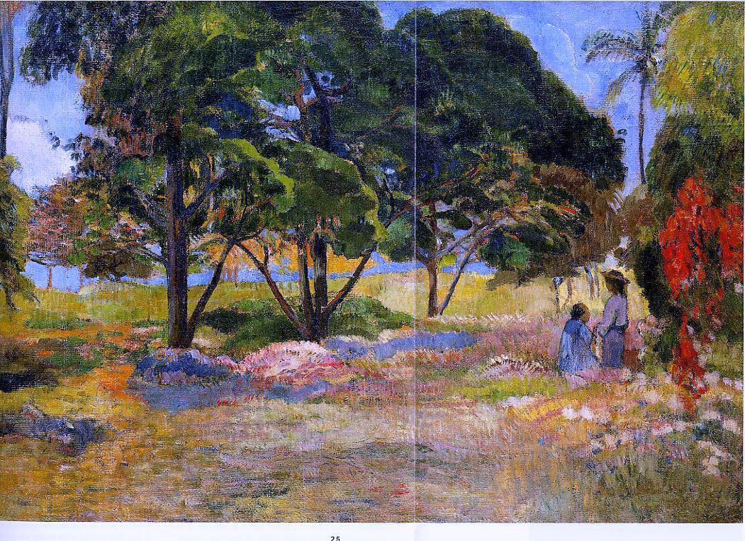Paul Gauguin Landscape with Three Trees - Canvas Print