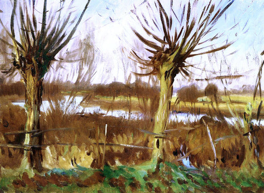 John Singer Sargent Landscape with Trees, Calcot - Canvas Print