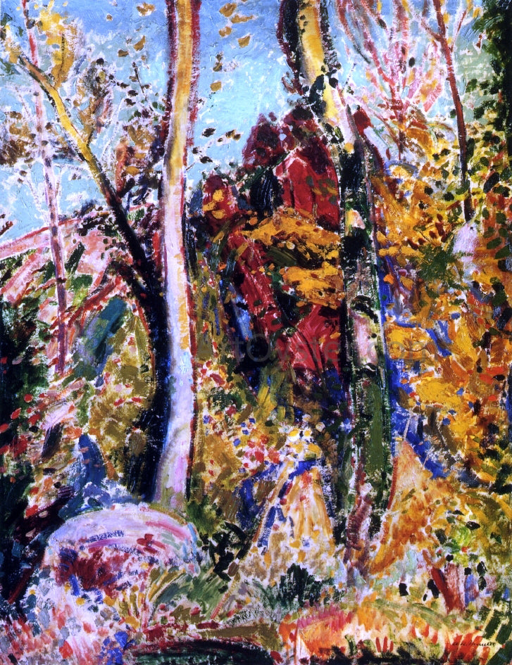 Alfred Henry Maurer Landscape with Trees - Canvas Print