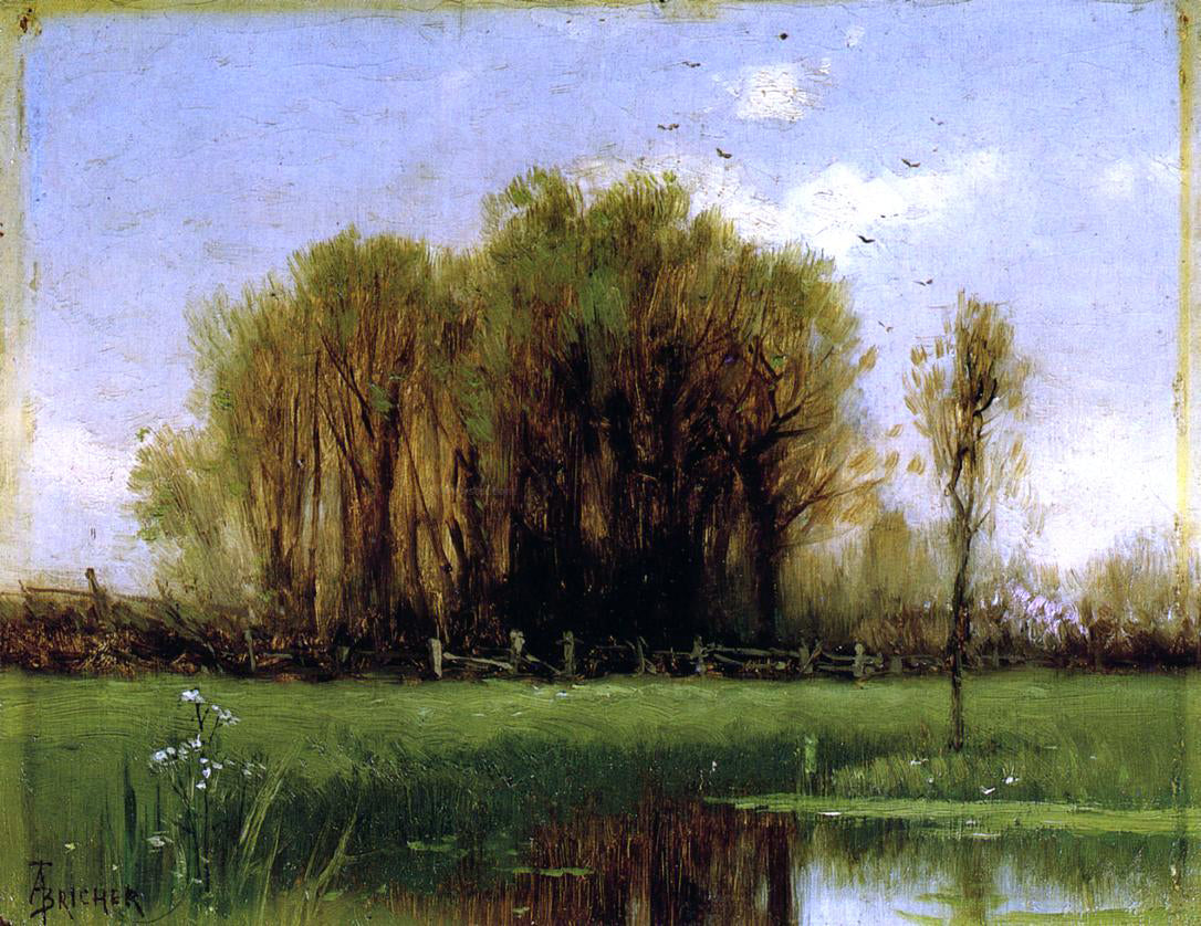 Alfred Thompson Bricher Landscape with Water - Canvas Print
