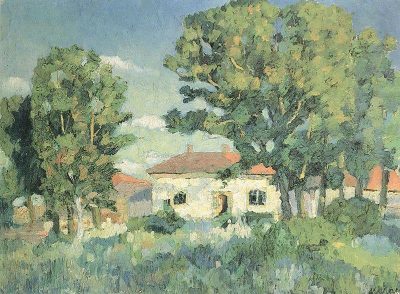Kazimir Malevich Landscape with White Houses - Canvas Print