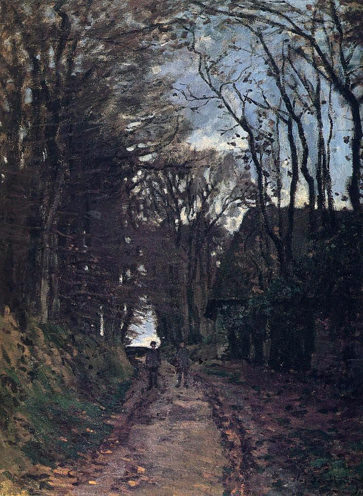 Claude Oscar Monet Lane in Normandy - Canvas Print