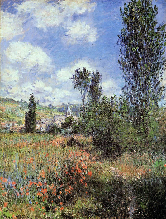 Claude Oscar Monet Lane in the Poppy Fields, Ile Saint-Martin - Canvas Print