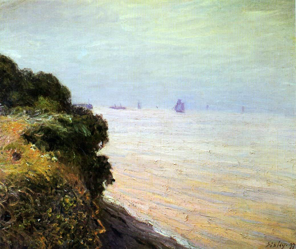 Alfred Sisley Langland Bay, England, Morning - Canvas Print