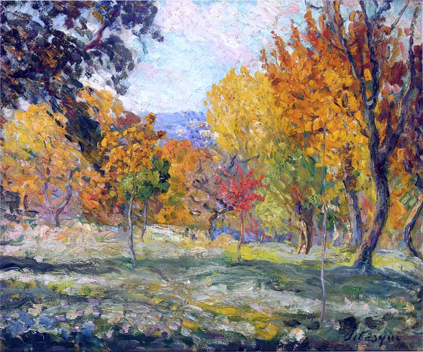 Henri Lebasque Landscape with trees - Canvas Print