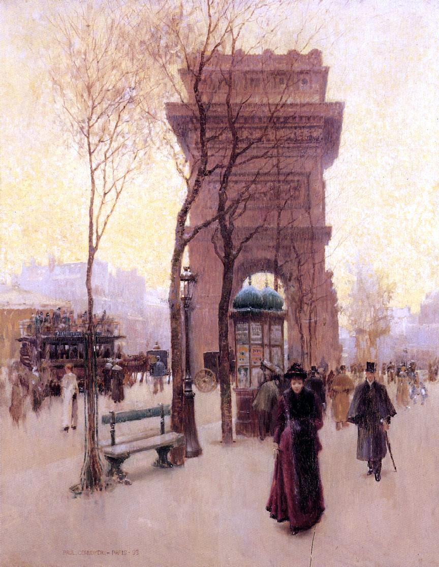 Thomas Cromwel Corner L'Arc de Triumphe de l'Etoile - Canvas Print