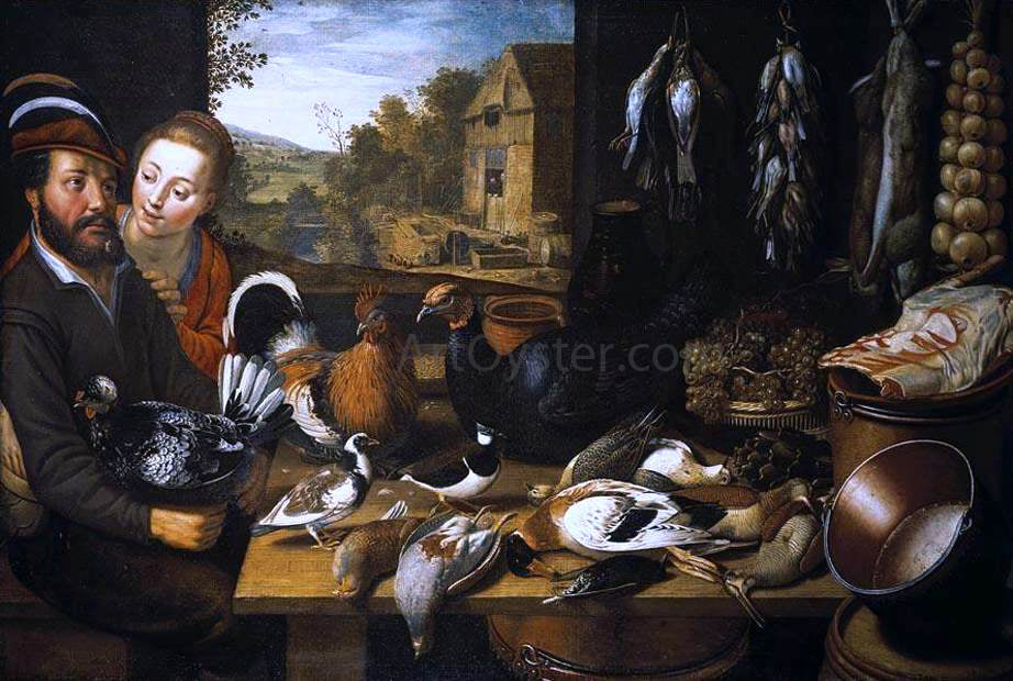 Floris Gerritsz Van Schooten Larder Still-Life - Canvas Print