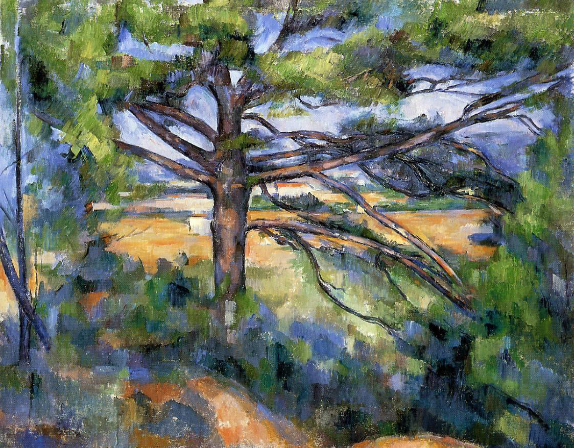 Paul Cezanne Large Pine and Red Earth - Canvas Print