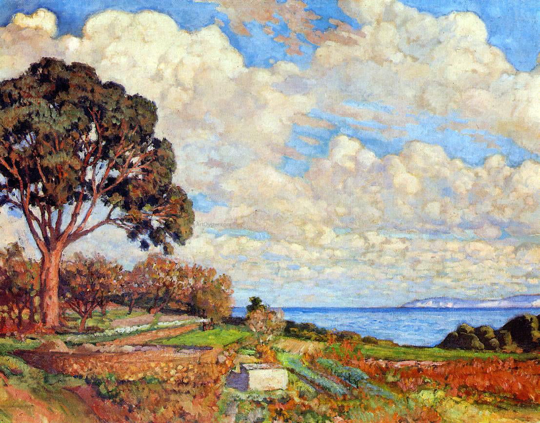 Theo Van Rysselberghe Large Tree near the Sea - Canvas Print