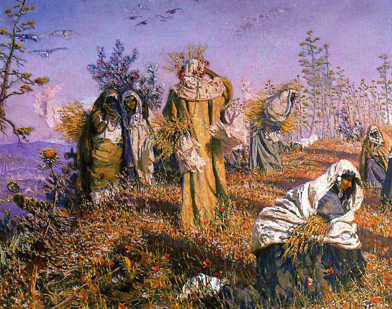 Antonio Munoz Degrain Las Espigadoras de Jerico - Canvas Print