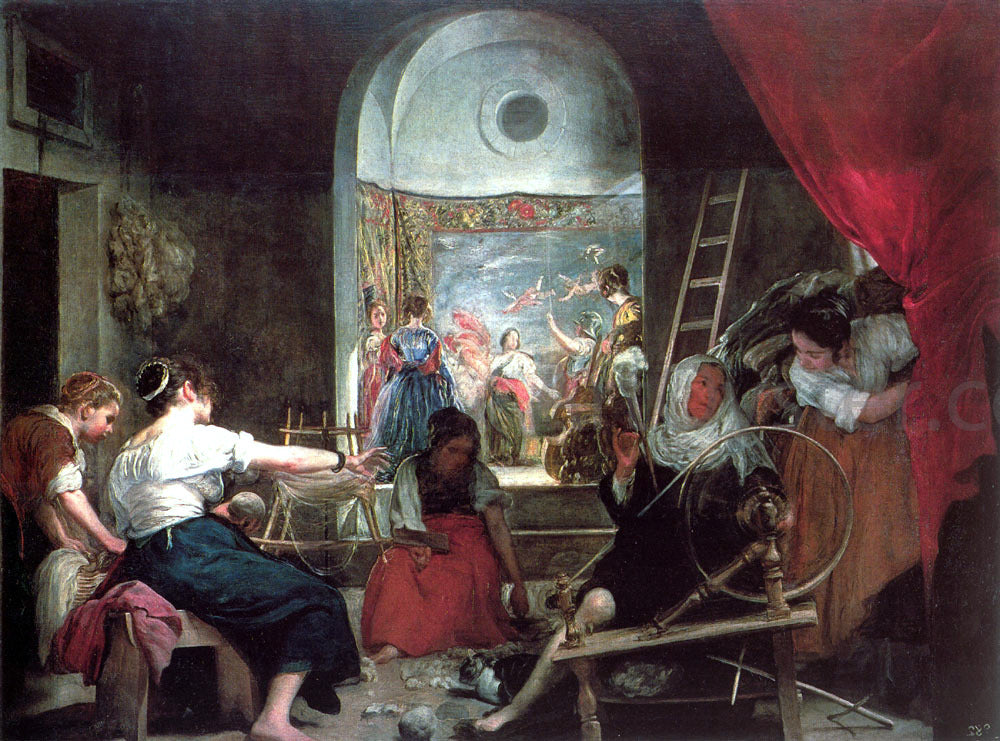 Diego Rodriguez De Silva Velazquez Las Hilanderas - Canvas Print