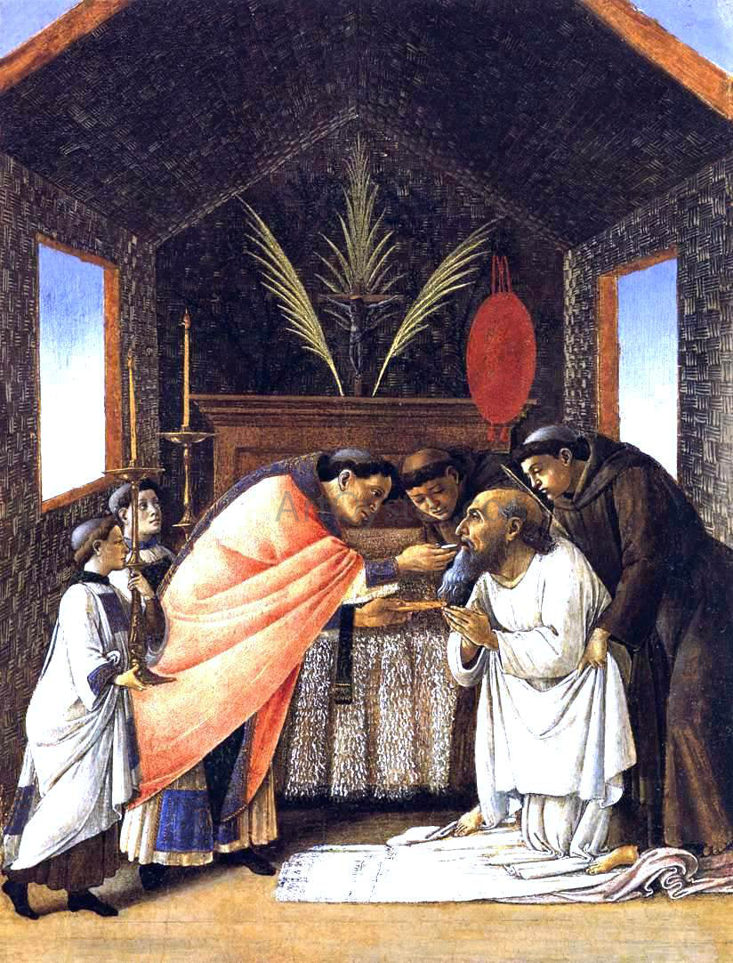Sandro Botticelli Last Communion of St Jerome - Canvas Print