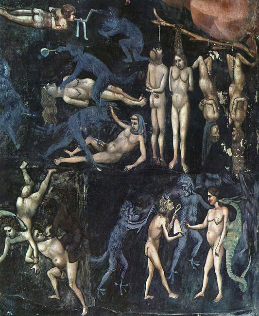 Giotto Di Bondone Last Judgment (detail 16) (Cappella Scrovegni (Arena Chapel), Padua) - Canvas Print