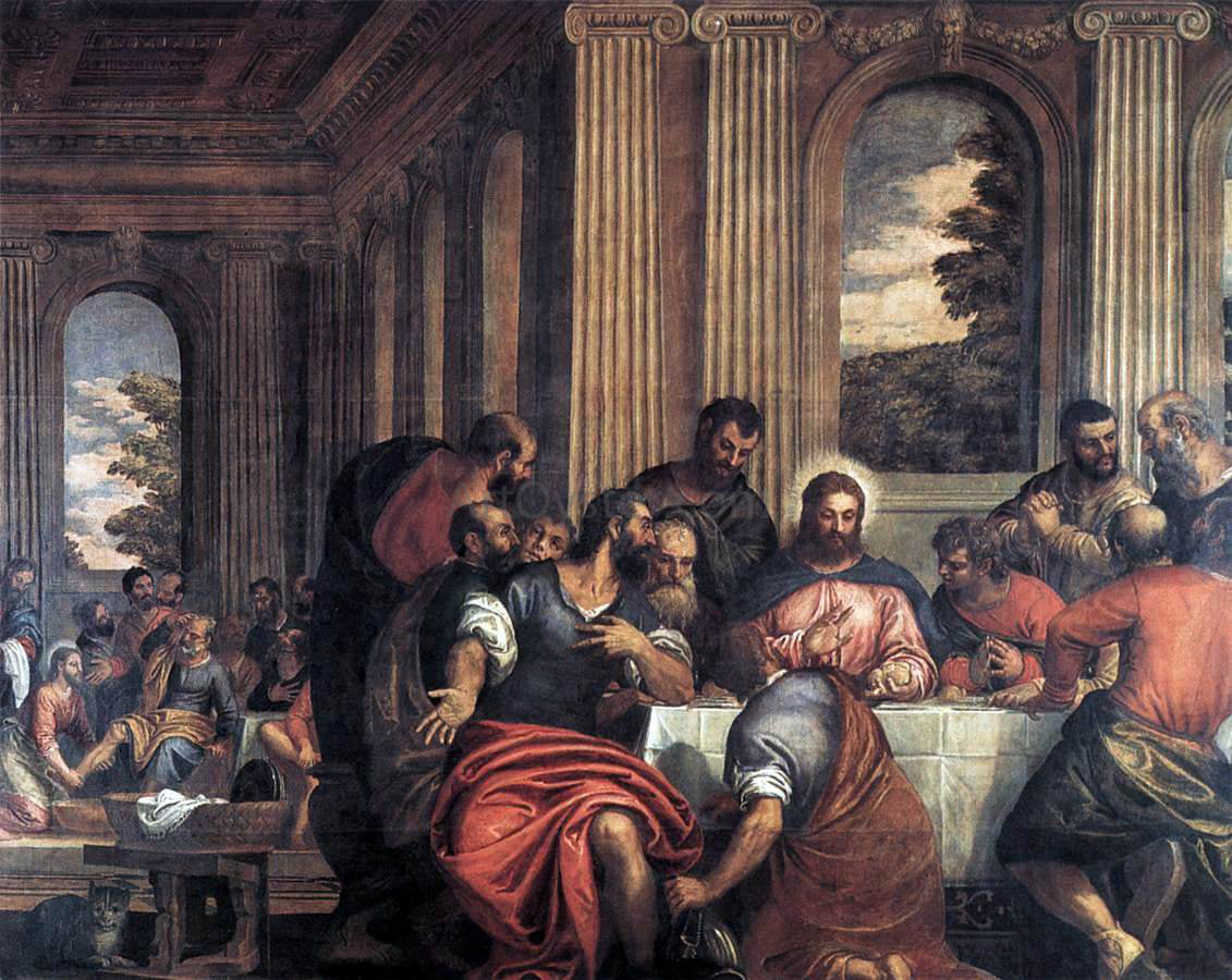 Benedetto Caliari Last Supper - Canvas Print