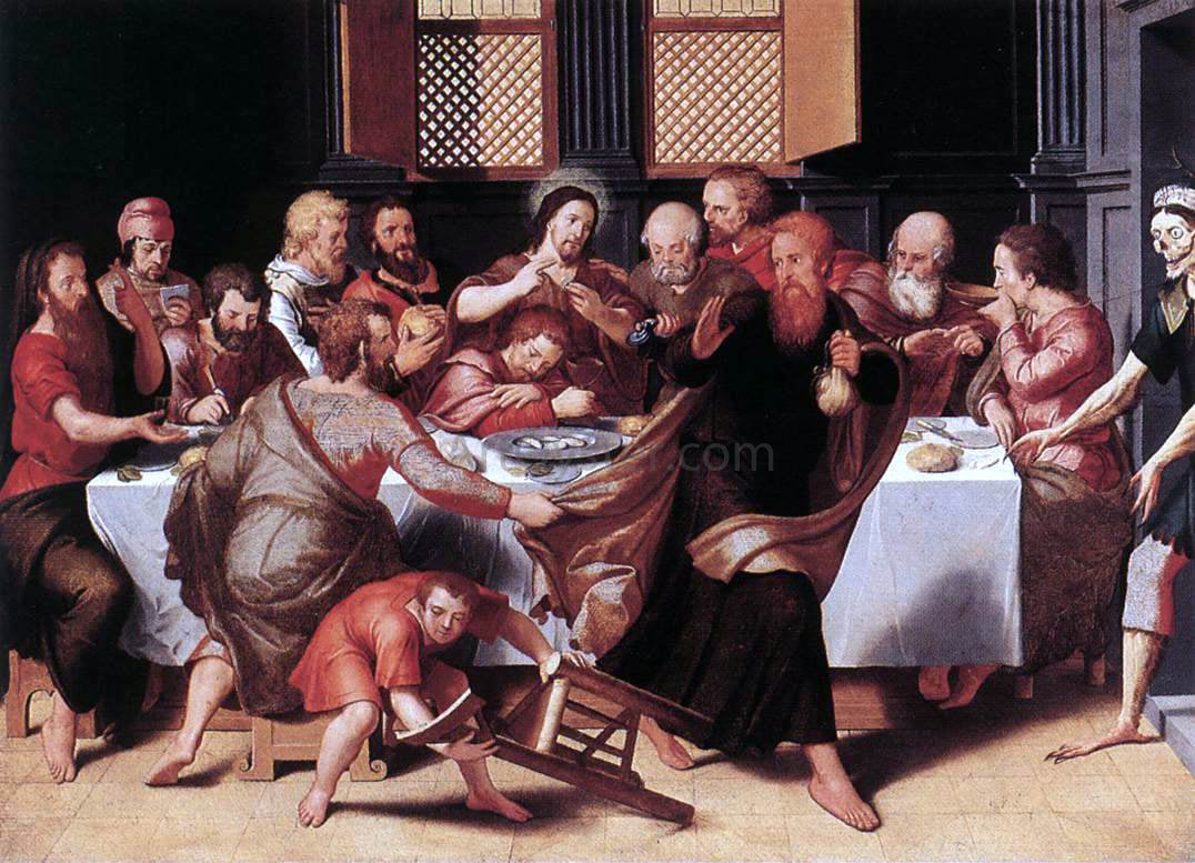 Pieter Pourbus Last Supper - Canvas Print