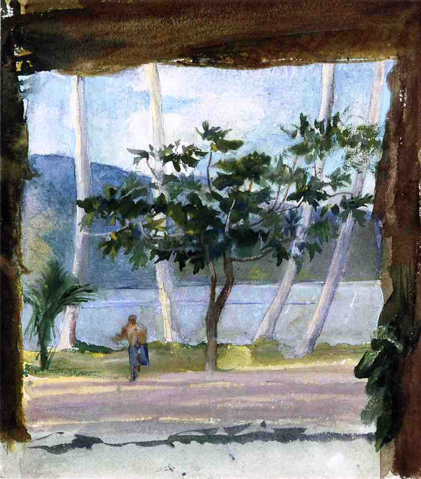 John La Farge Late Afternoon, Fagaloa Bay - Canvas Print
