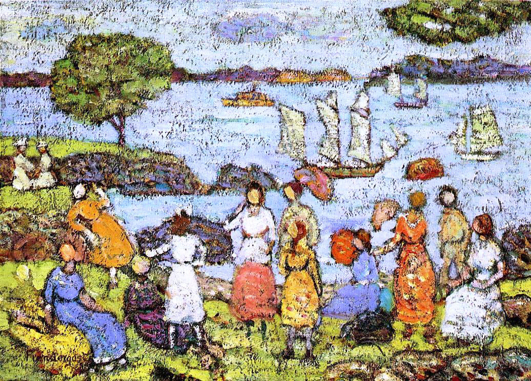 Maurice Prendergast Late Afternoon, New England - Canvas Print