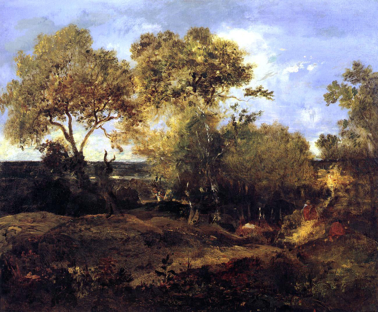 Theodore Rousseau Late Fall - Canvas Print