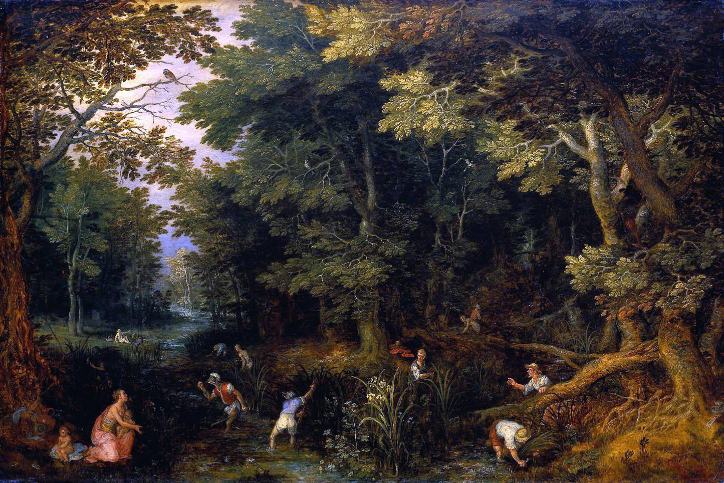The Elder Jan Brueghel Latona and the Lycian Peasants - Canvas Print