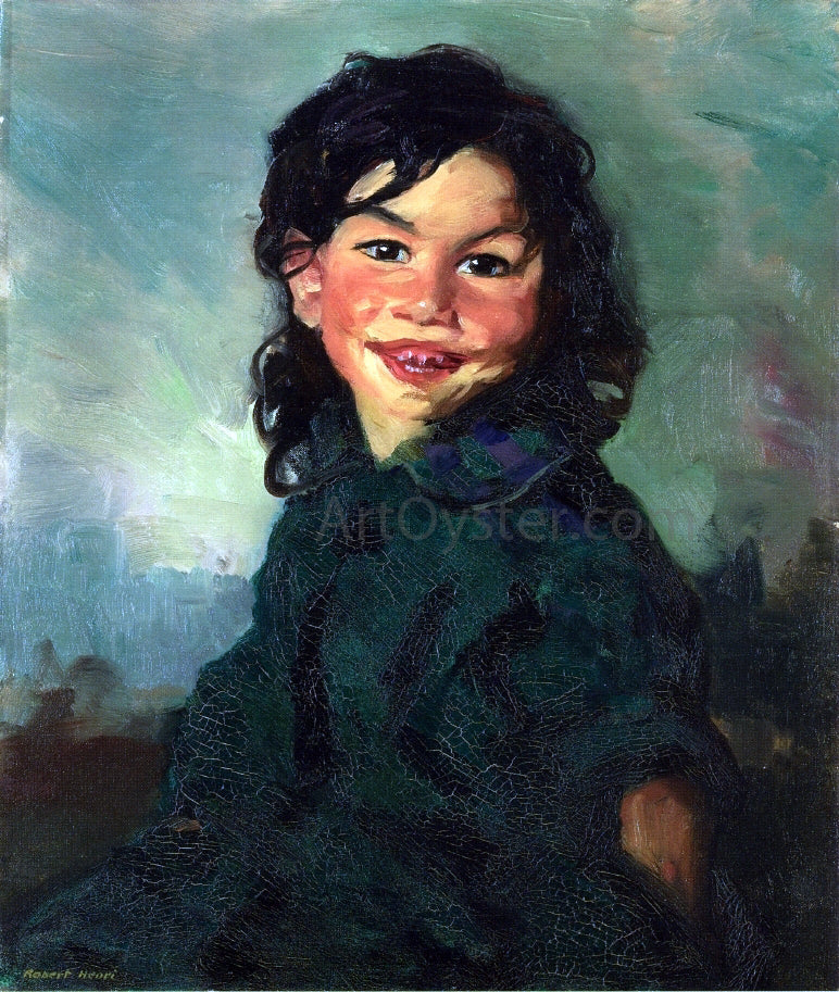 Robert Henri Laughing Gypsy Girl - Canvas Print