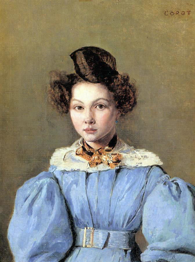 Jean-Baptiste-Camille Corot Laura Sennegon, Carot's Neice, Later Madame Baudot - Canvas Print