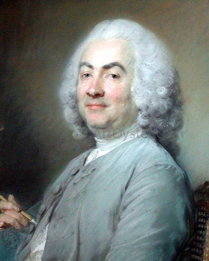 Jean-Baptiste Perronneau Laurent Cars, engraver - Canvas Print