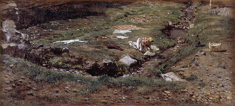 Antonio Munoz Degrain Lavandera, Alrededores de Valencia - Canvas Print