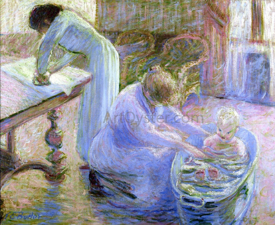 Theodore Earl Butler Le Bain, Maison Baptiste, Giverny, France - Canvas Print