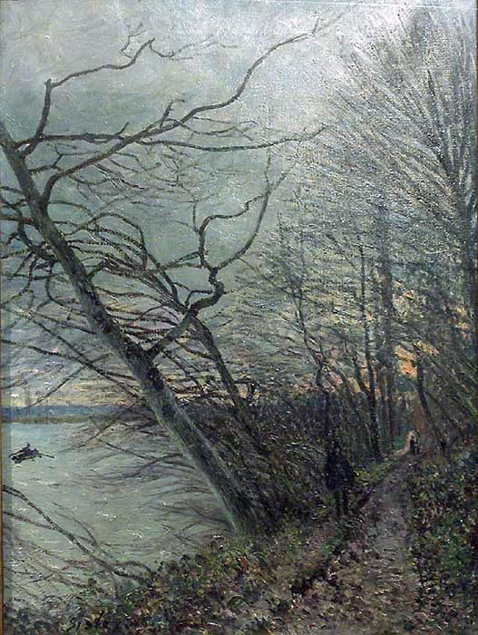 Alfred Sisley Le Bois des Roches - Veneux- Nadon - Canvas Print