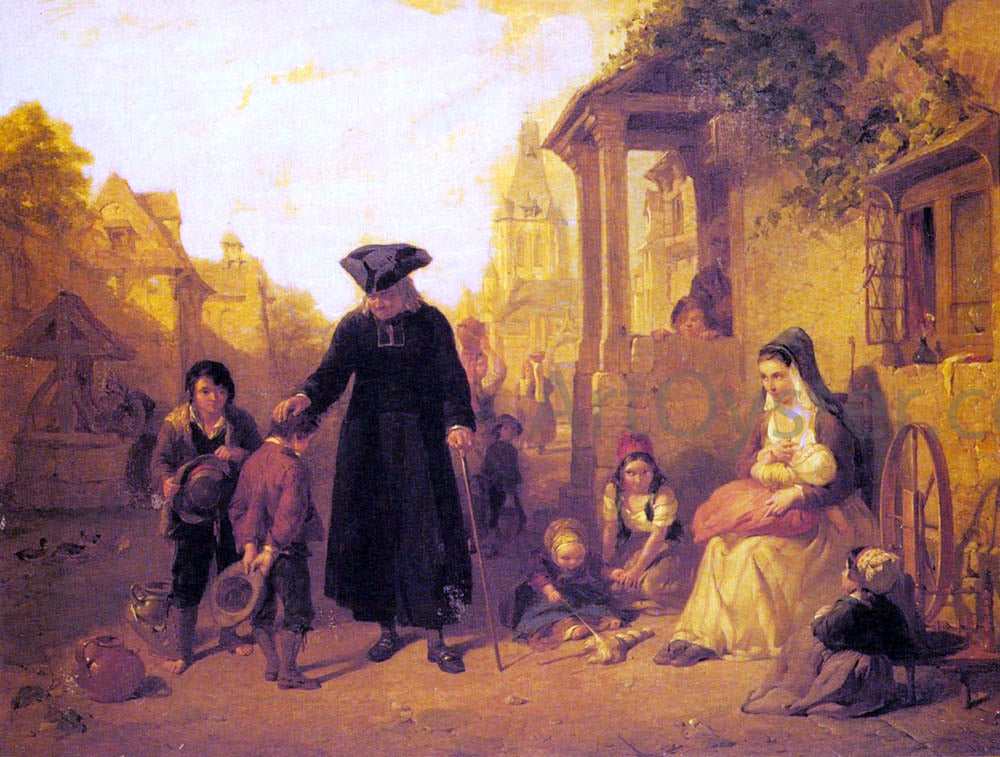 Frederick Goodall Le Bon Cure - Canvas Print