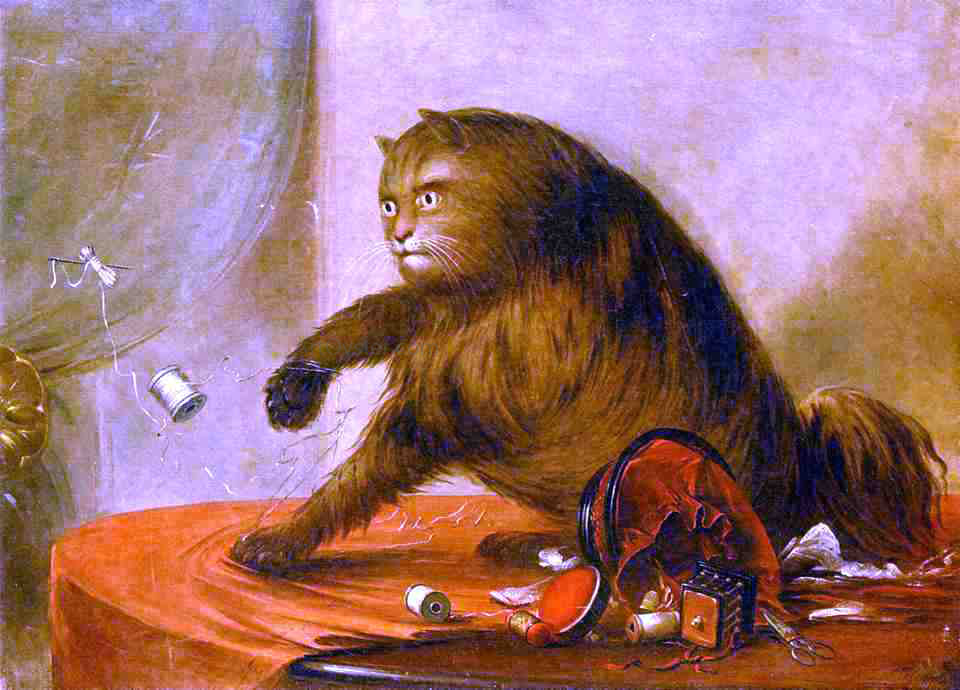 George Catlin Le Chat d Ostend - Canvas Print