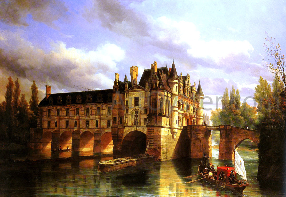 Pierre Justin Ouvrie Le Chateau de Chenonceau - Canvas Print