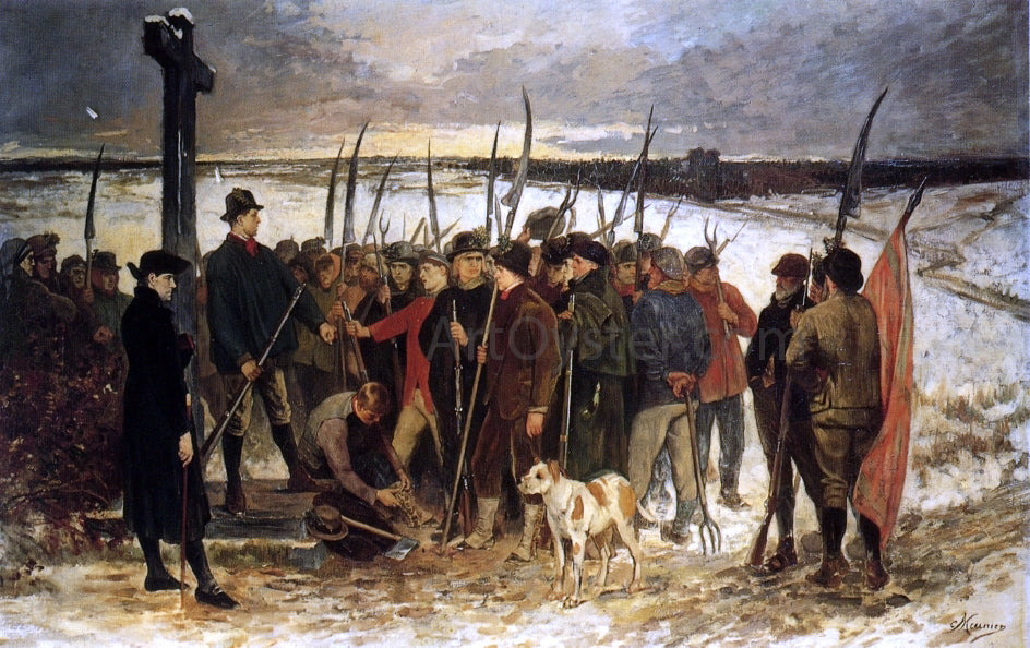 Constantin Meunier Le Guerre des Paysans (le Ressemblement) - Canvas Print