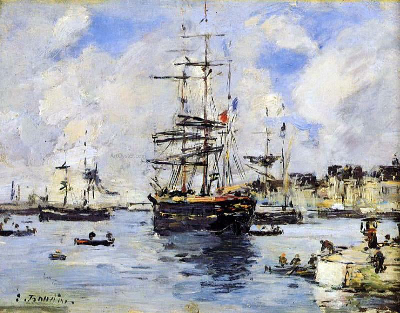 Eugene-Louis Boudin Le Havre, L'Avant Port - Canvas Print