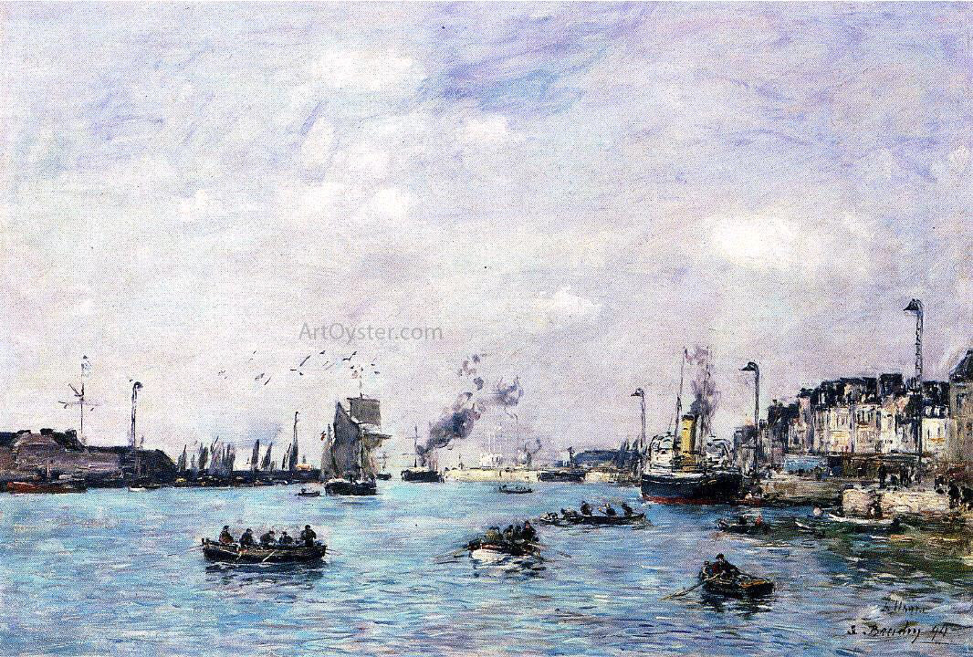 Eugene-Louis Boudin Le Havre, the Outer Harbor - Canvas Print