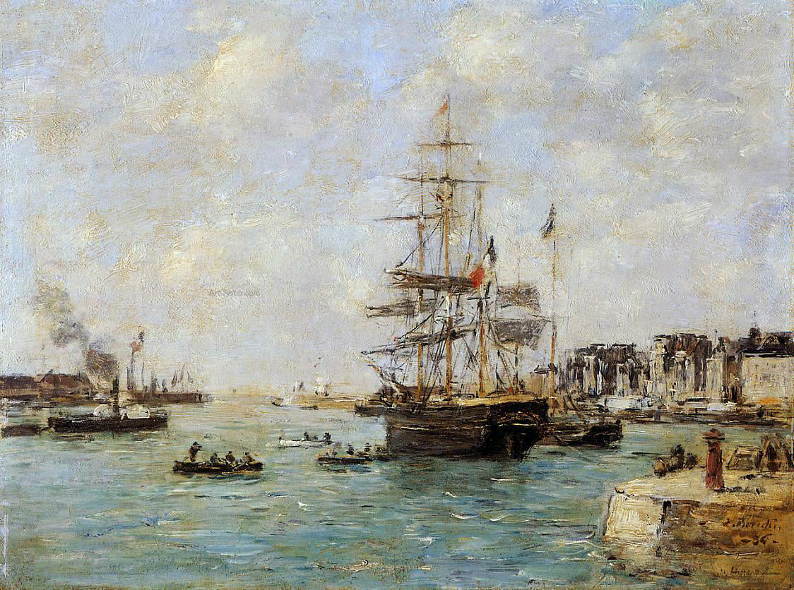 Eugene-Louis Boudin Le Havre, the Outer Port - Canvas Print
