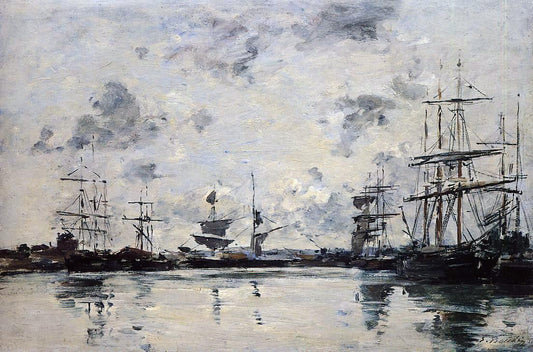 Eugene-Louis Boudin Le Havre, the Port - Canvas Print