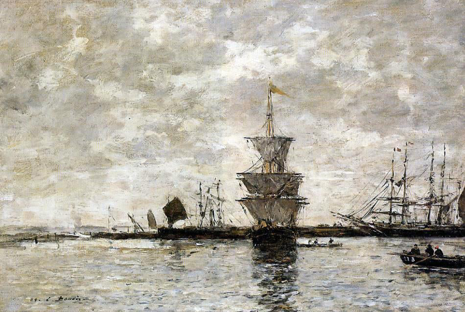 Eugene-Louis Boudin Le Havre, the Quarentine Basin - Canvas Print