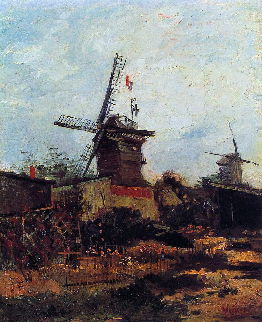 Vincent Van Gogh Le Moulin de Blute-Fin - Canvas Print