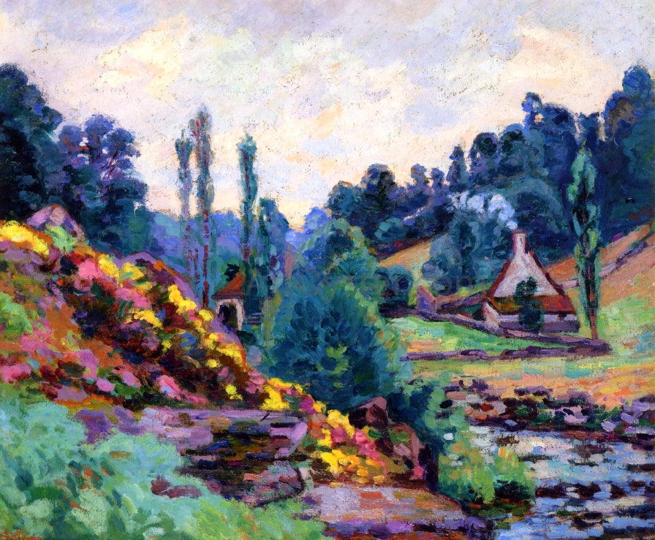 Armand Guillaumin Le Moulin de Jonon Creuse - Canvas Print