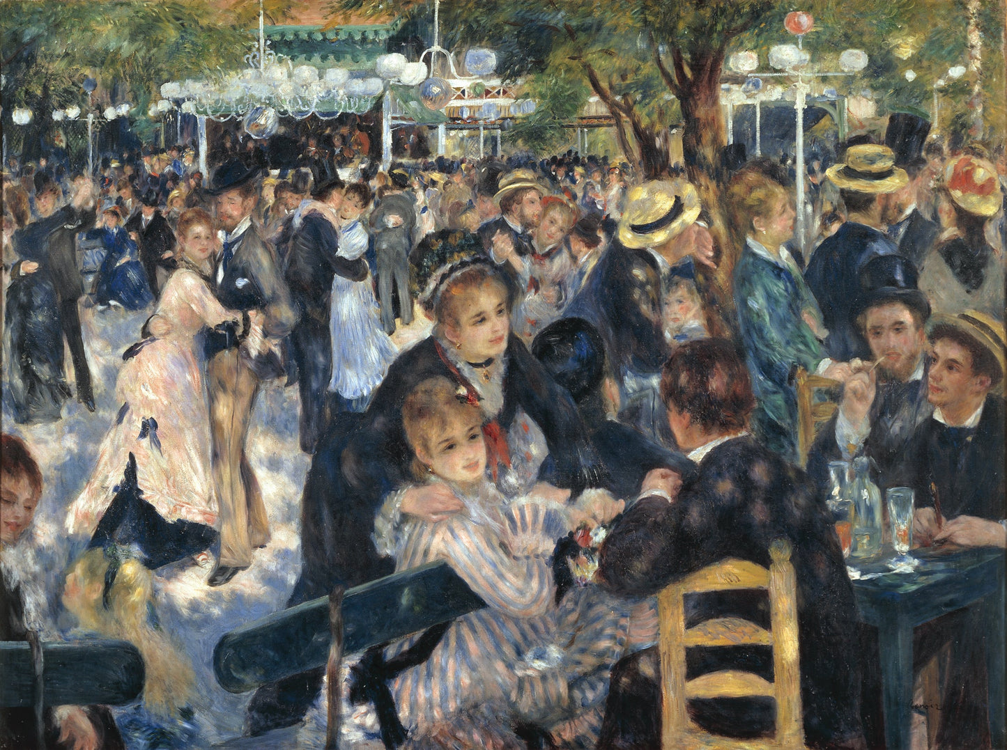 Pierre Auguste Renoir Le moulin de la Galette - Canvas Print